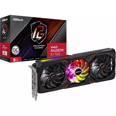 ASRock Radeon RX 7600 Phantom Gaming OC